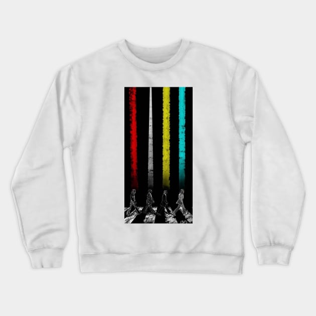 Walking Beatles Crewneck Sweatshirt by ly.s_art